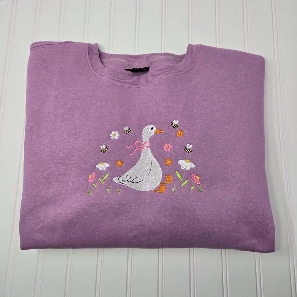 Embroidered Gooses Athletic Works Women Sweatshirt